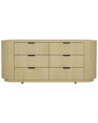 MANHATTAN COMFORT MANHATTAN COMFORT OLIVIA MODERN DOUBLE DRESSER WITH 6 DRAWERS