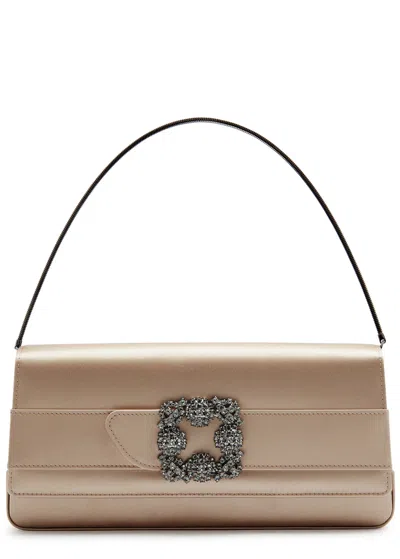 MANOLO BLAHNIK MANOLO BLAHNIK GOTHISI EMBELLISHED SATIN CLUTCH
