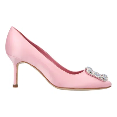 MANOLO BLAHNIK HANGISI 070 PUMP PINK