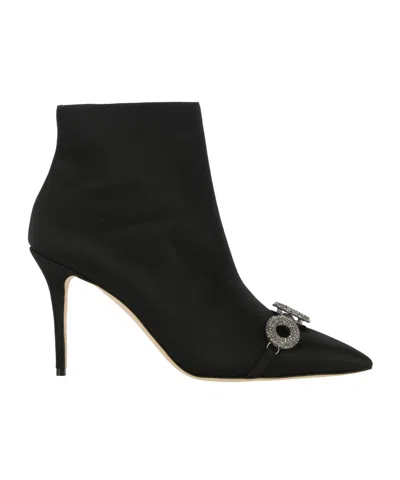 MANOLO BLAHNIK POINTED SHORT BOOTS