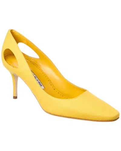 MANOLO BLAHNIK MANOLO BLAHNIK TOPLACA 70 LINEN PUMP