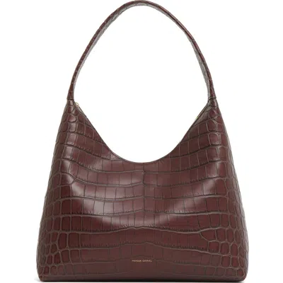 MANSUR GAVRIEL MANSUR GAVRIEL CANDY CROC EMBOSSED LEATHER HOBO BAG