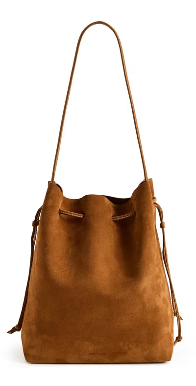 MANSUR GAVRIEL DRAWSTRING CABAS BAG SADDLE