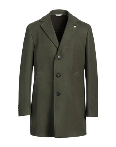 MANUEL RITZ MANUEL RITZ MAN COAT MILITARY GREEN SIZE 44 ACRYLIC, POLYESTER, WOOL