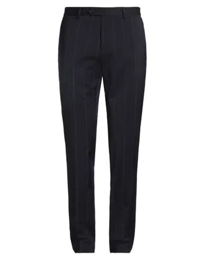 MANUEL RITZ MANUEL RITZ MAN PANTS MIDNIGHT BLUE SIZE 38 VIRGIN WOOL, POLYAMIDE, ELASTANE