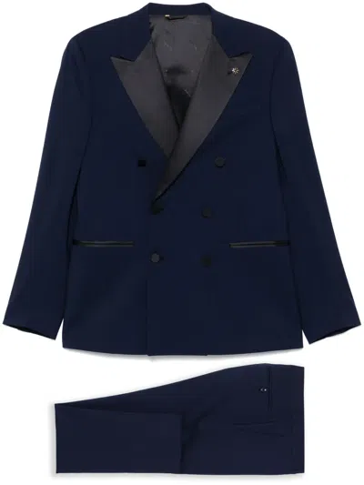 MANUEL RITZ SATIN-TRIM SUIT