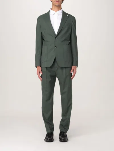 MANUEL RITZ SUIT MANUEL RITZ MEN COLOR GREEN