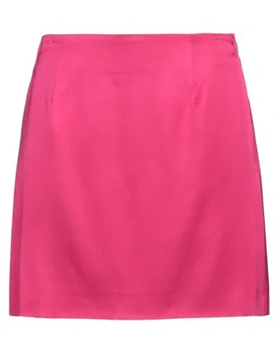 MANUEL RITZ MANUEL RITZ WOMAN MINI SKIRT FUCHSIA SIZE 4 VISCOSE