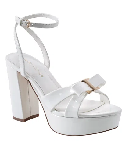 MARC FISHER WOMEN'S DAISEE BLOCK HEEL PLATFORM SANDALS