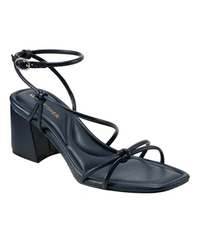 MARC FISHER WOMEN'S GURION SQUARE TOE DRESS SANDALS