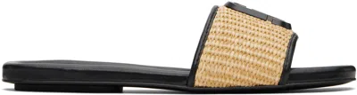 MARC JACOBS BEIGE 'THE J MARC WOVEN' SANDALS