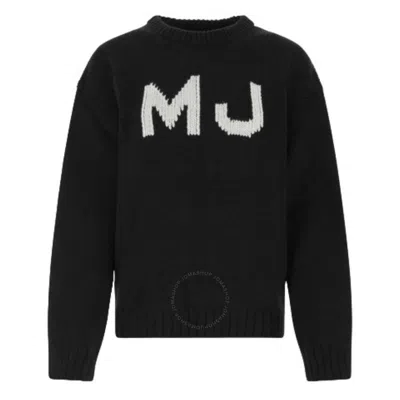 MARC JACOBS MARC JACOBS BLACK WOOL THE SHUNKEN SWEATER