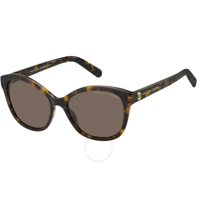 MARC JACOBS MARC JACOBS BROWN CAT EYE LADIES SUNGLASSES MARC 554/S 0086/70 55