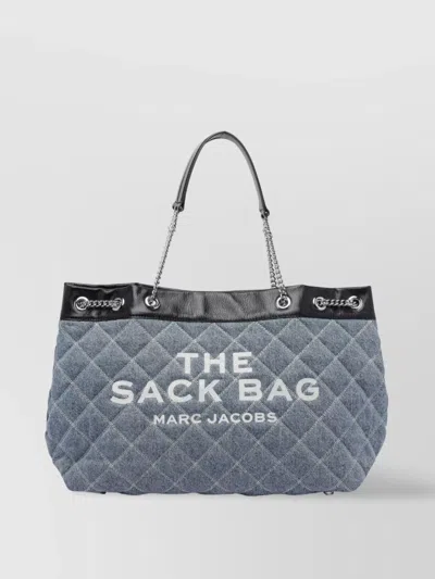 MARC JACOBS DENIM QUILTED CHAIN SHOULDER BAG