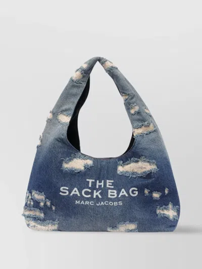 MARC JACOBS DENIM SACK SLOUCHY TOP HANDLE BAG