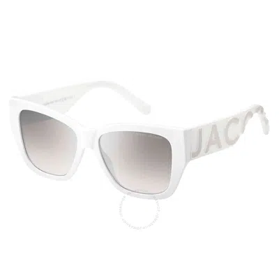 MARC JACOBS MARC JACOBS GREY MIRROR SILVER BUTTERFLY LADIES SUNGLASSES MARC 695/S 0HYM/IC 55