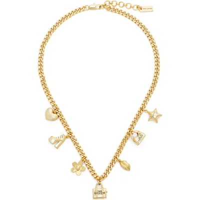 MARC JACOBS MARC JACOBS MINI ICON CHARM NECKLACE