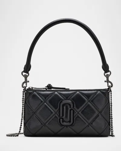 MARC JACOBS SNAPSHOT QUILTED LEATHER SHOULDER BAG