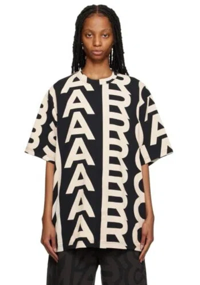 MARC JACOBS MARC JACOBS THE BIG MONOGRAM OVERSIZED TEE, ONE SIZE