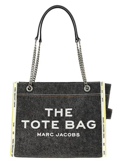 MARC JACOBS MARC JACOBS 'THE DENIM CHAIN MEDIUM TOTE' SHOULDER BAG