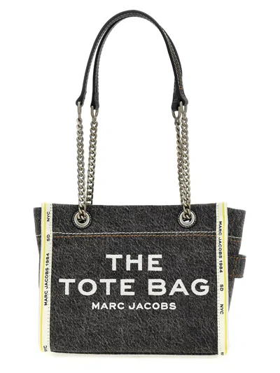 MARC JACOBS MARC JACOBS 'THE DENIM CHAIN SMALL TOTE' SHOULDER BAG