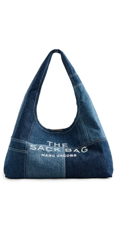 MARC JACOBS THE DENIM SACK BAG BLUE DENIM