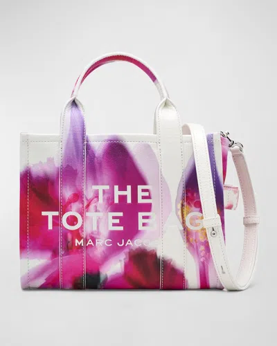 MARC JACOBS THE FUTURE FLORAL LEATHER SMALL TOTE BAG