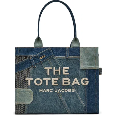 MARC JACOBS MARC JACOBS THE LARGE DENIM TOTE BAG