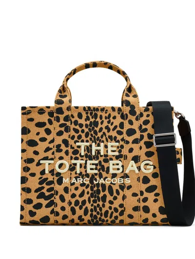 MARC JACOBS MARC JACOBS THE MEDIUM CHEETAH CANVAS TOTE BAG