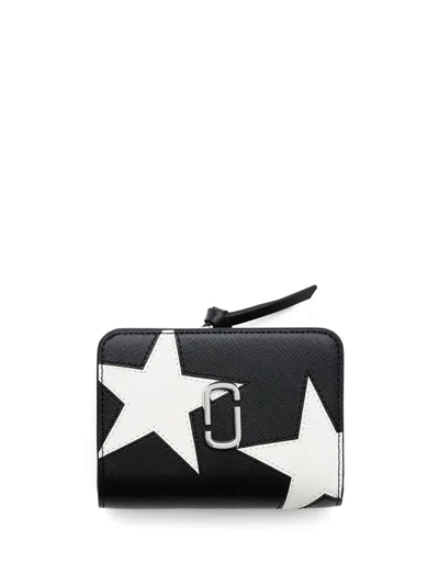 MARC JACOBS MARC JACOBS THE STAR PATCHWORK UTILITY SNAPSHOT MINI WALLET