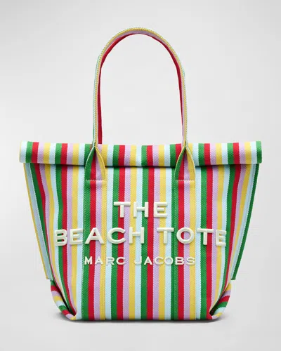 MARC JACOBS THE STRIPED JACQUARD BEACH TOTE BAG