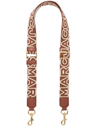 MARC JACOBS THE THIN OUTLINE LOGO WEBBING STRAP