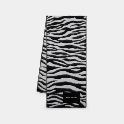 MARC JACOBS ÉCHARPE ZEBRA - MARC JACOBS - LAINE - NOIR