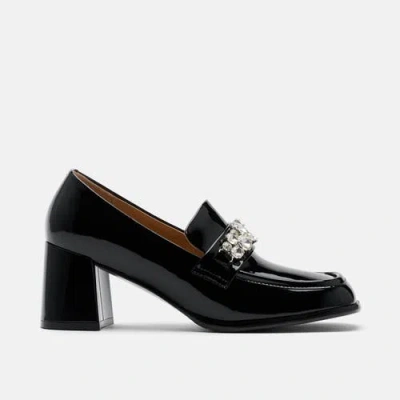 MARC NOLAN MARC NOLAN MARGOT LEATHER PENNY LOAFER BLOCK PUMPS