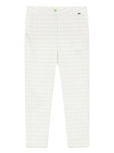 MARCCAIN GEOMETRIC-PRINT TROUSERS