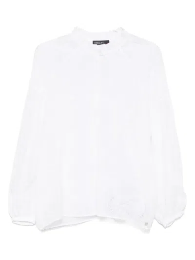 MARCCAIN LEAF-MOTIF BLOUSE