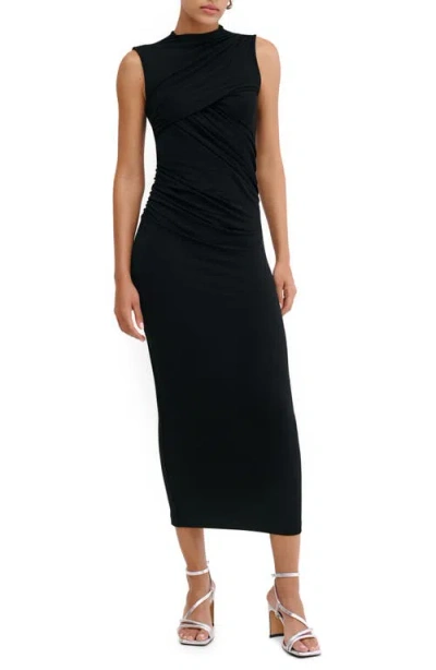 MARCELLA MARCELLA HURON RUCHED SLEEVELESS DRESS