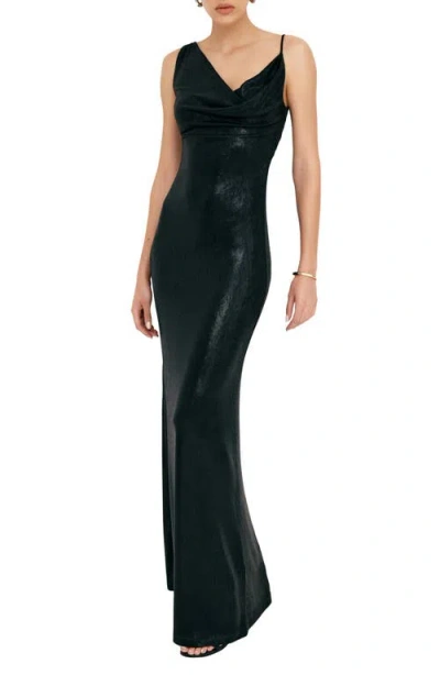 MARCELLA MARCELLA LIBERTY METALLIC JERSEY GOWN