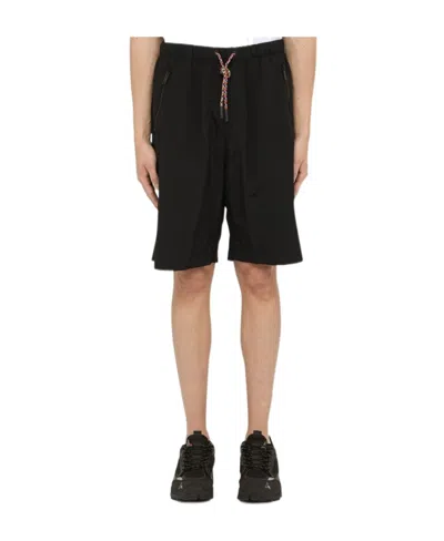 MARCELO BURLON COUNTY OF MILAN MARCELO BURLON COUNTY OF MILAN LOGO EMBROIDERED DRAWSTRING SHORTS