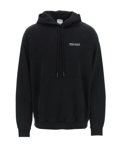 MARCELO BURLON COUNTY OF MILAN MARCELO BURLON COUNTY OF MILAN LOGO PRINTED DRAWSTRING HOODIE