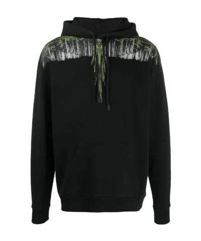 MARCELO BURLON COUNTY OF MILAN WING PRINTED HOODED SWEATER