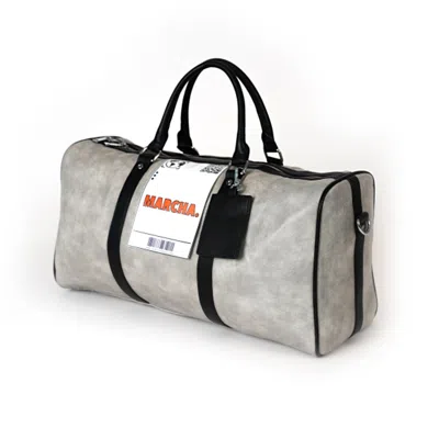 MARCHA WOMEN'S GREY MARCHA DUFFLE BAG – DISTRESSED GRAY LEATHER