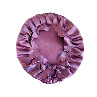 MARCHE' DU LUXE WOMEN'S PINK PURE SILK SINGLE LAYER LONG TIE BLUSH SILK CAPS