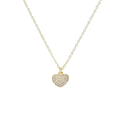 MARCIA MORAN WOMEN'S GOLD HEART SHORT NECKLACE