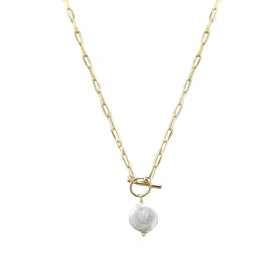MARCIA MORAN WOMEN'S GOLD ISOLDA FRESHWATER PEARL NECKLACE