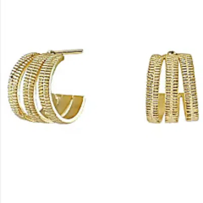 MARCIA MORAN WOMEN'S GOLD OLIWIA HOOP EARRINGS