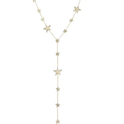 MARCIA MORAN WOMEN'S GOLD TESSIE LARIAT STAR NECKLACE