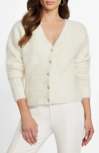 MARCIANO MARCIANO AGNES FUZZY ALPACA BLEND CARDIGAN