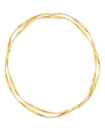 MARCO BICEGO 18K YELLOW GOLD MARRAKECH SINGLE STRAND LONG NECKLACE, 36