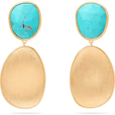 MARCO BICEGO MARCO BICEGO LUNARIA TURQUOISE DOUBLE DROP EARRINGS